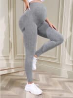 legging grossesse gris