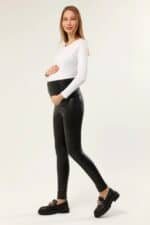 legging grossesse simili cuir